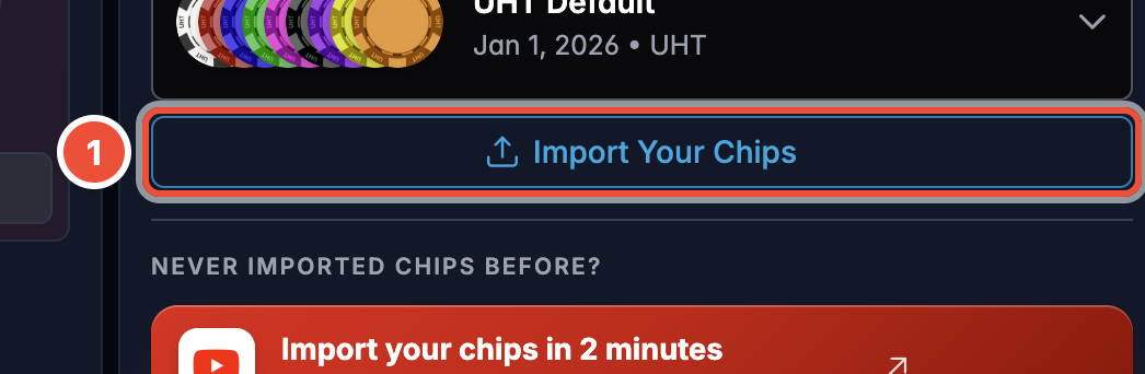 The Import Your Chips button in step 7